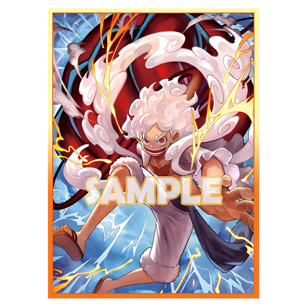 [Sleeves] Custom-Artwork Sleeves - Gear 5 Luffy (60 Pack)