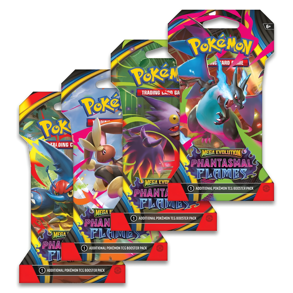 POKEMON [ME02] Phantasmal Flames Sleeved Blister Pack (Assorted) - Card Piece