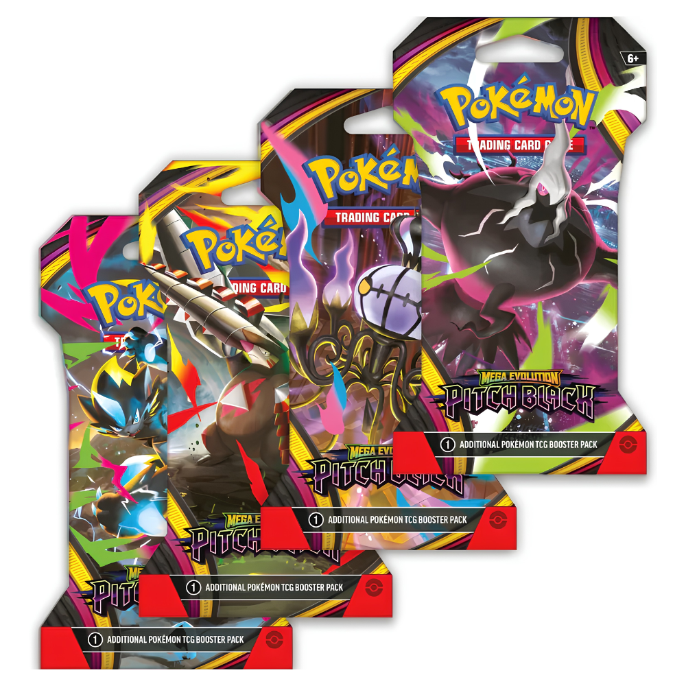 POKEMON [ME05] Pitch Black Sleeved Blister Pack (Assorted) - Card Piece