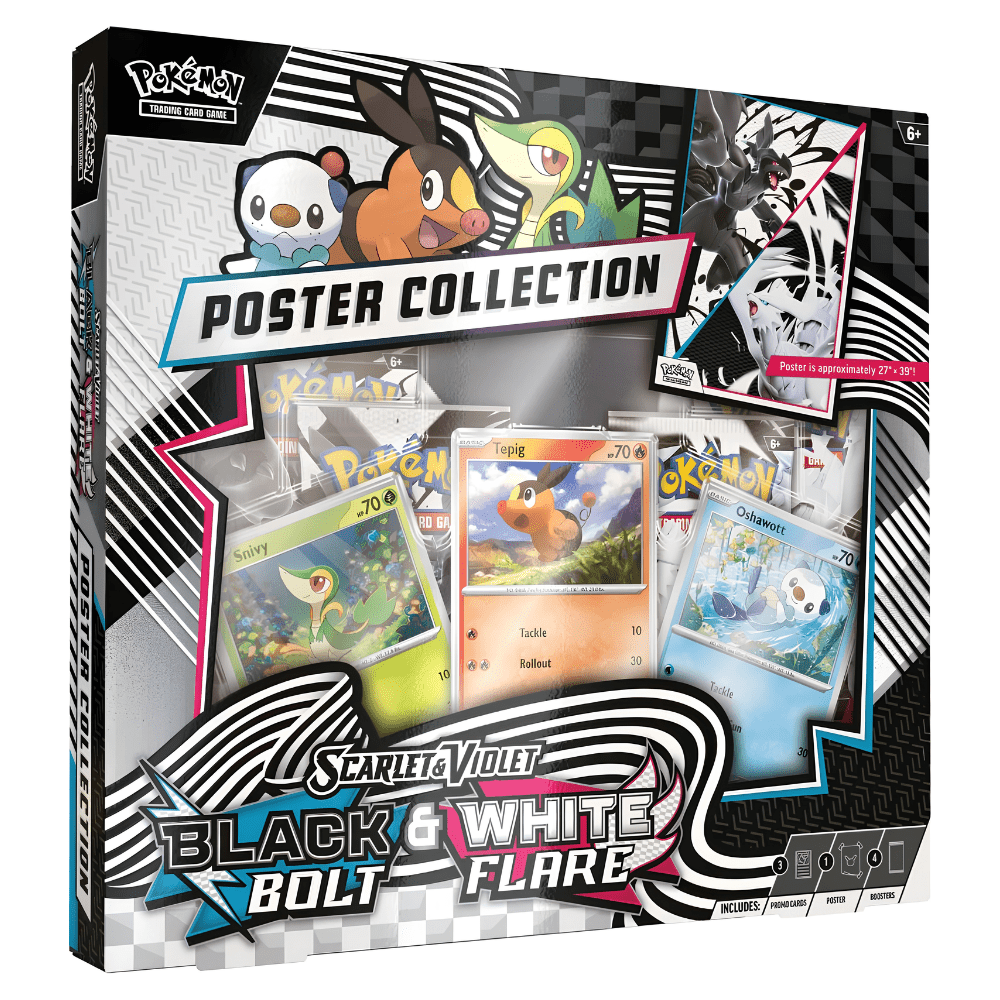 POKEMON [SV10.5] Black Bolt & White Flare Unova Poster Collection - Card Piece