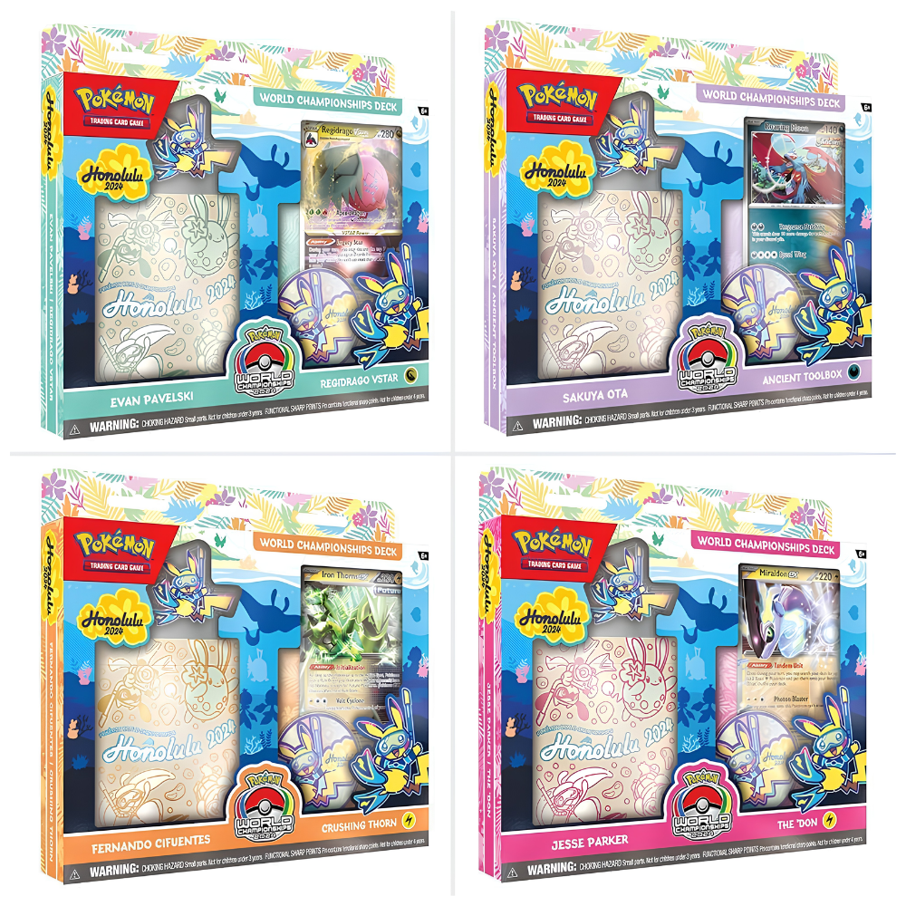 POKEMON TCG Honolulu 2024 World Championship Decks (Set of 4) - Card Piece