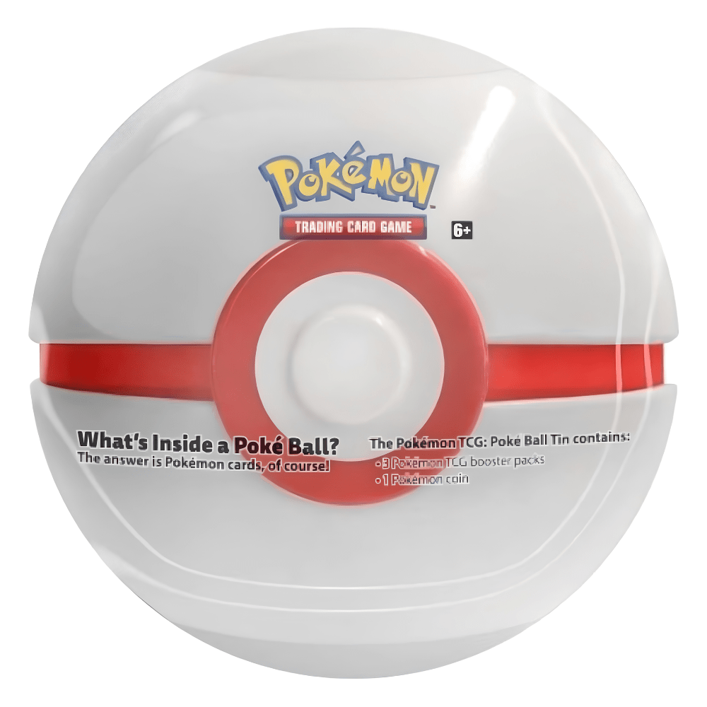 POKEMON TCG Poke Ball Tin - Premier Ball - Card Piece