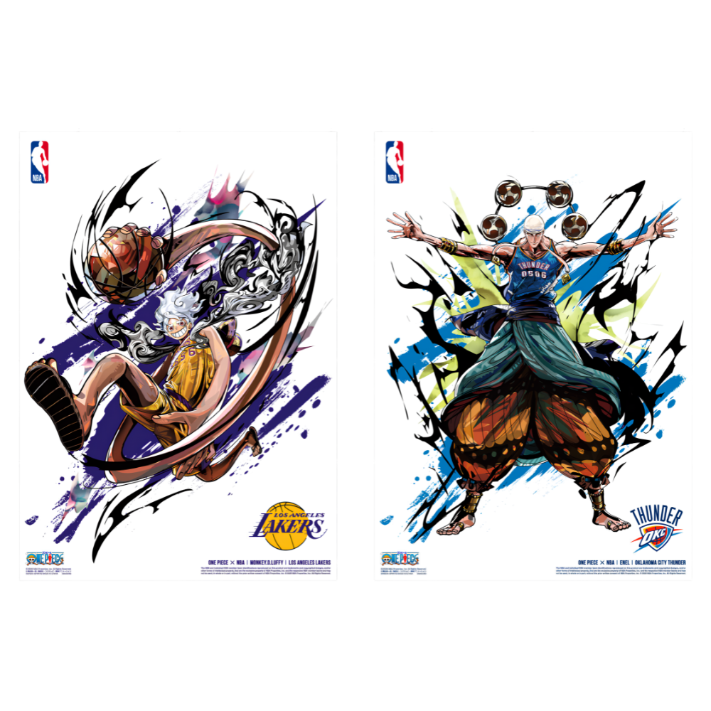 Poster] ONE PIECE × NBA Complete Mini Poster Set (10 Types) – Card